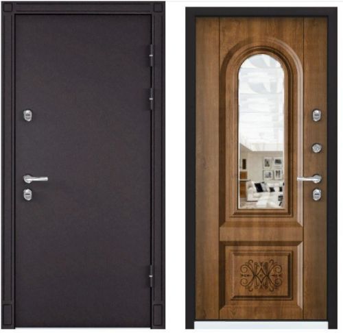Детальная картинка двери SNEGIR 45 MP RAL 8019 S45-03 дуб медовый || Двери Сити