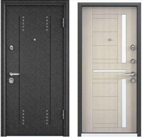 Детальная картинка двери SUPER OMEGA 10 SP-3 черный шелк RS-2 белый перламутр || Двери Сити