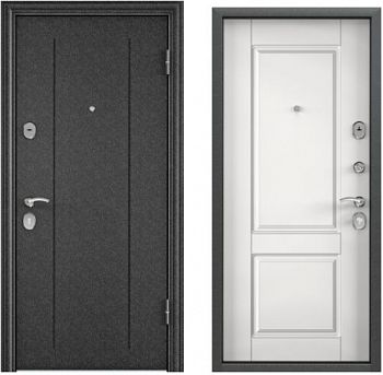 Фото двери DELTA 100 черный шелк D15 KT белый || Двери Сити
