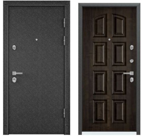 Детальная картинка двери PROFESSOR 4-02 МP черный шелк РК-4N Дуб мореный || Двери Сити