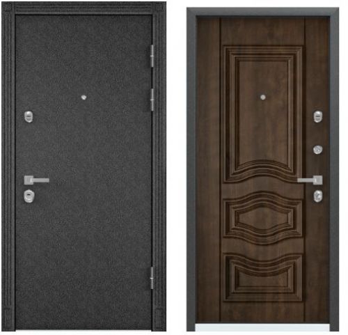Детальная картинка двери PROFESSOR 4-02 МP черный шелк 5D5 Орех грецкий || Двери Сити