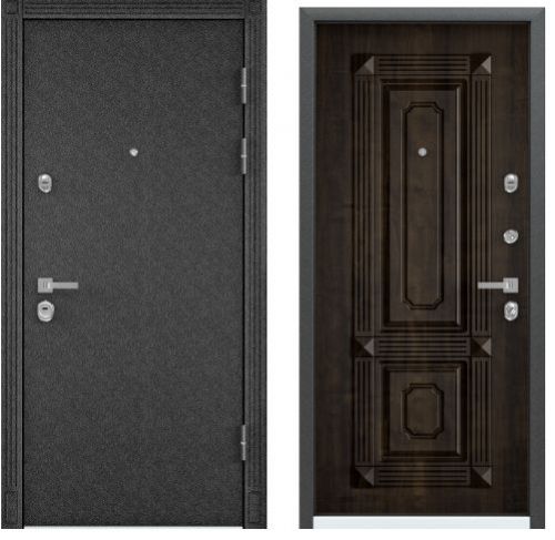 Детальная картинка двери PROFESSOR 4-02 МP черный шелк 5D2 Дуб мореный || Двери Сити