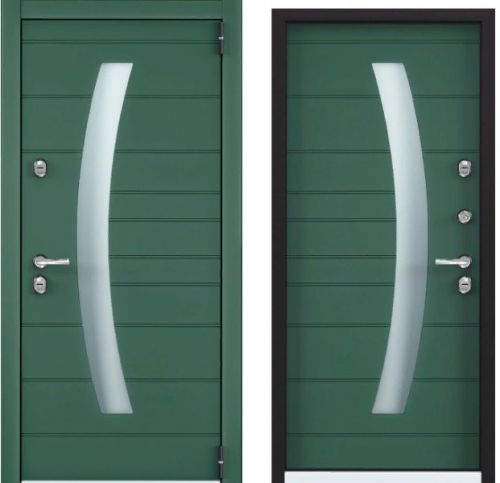 Детальная картинка двери SNEGIR COTTAGE 04 SNG-4 ЛКП Зеленый изумруд Зел. Изум. || Двери Сити