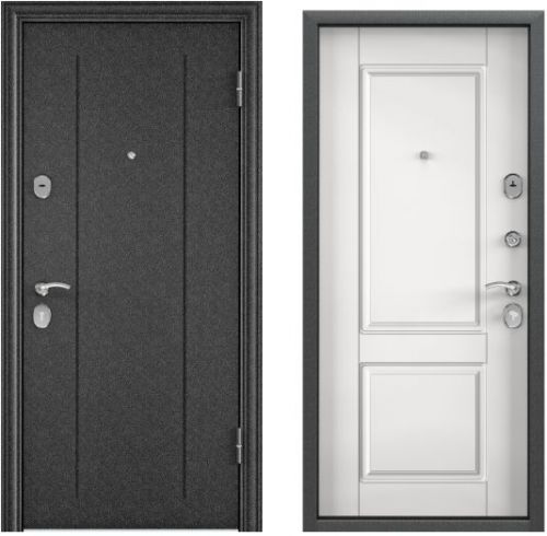 Детальная картинка двери DELTA 100 черный шелк D15 KT белый || Двери Сити