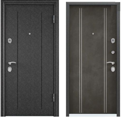 Детальная картинка двери DELTA M 12 RGSO черный шелк DML-01 Бетон темный || Двери Сити