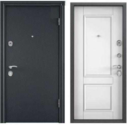 Детальная картинка двери DELTA 100 темно-синий букле D15 KT белый || Двери Сити